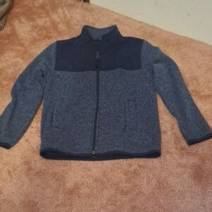 Childrens Place Boys Navy Blue Full Zip Fleece Size Medium 7/8.
